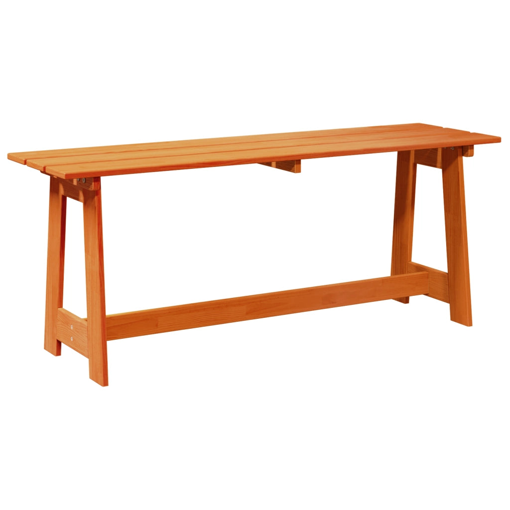 Panchina da esterno in Acacia 119x35x47 cm in legno massello di pino