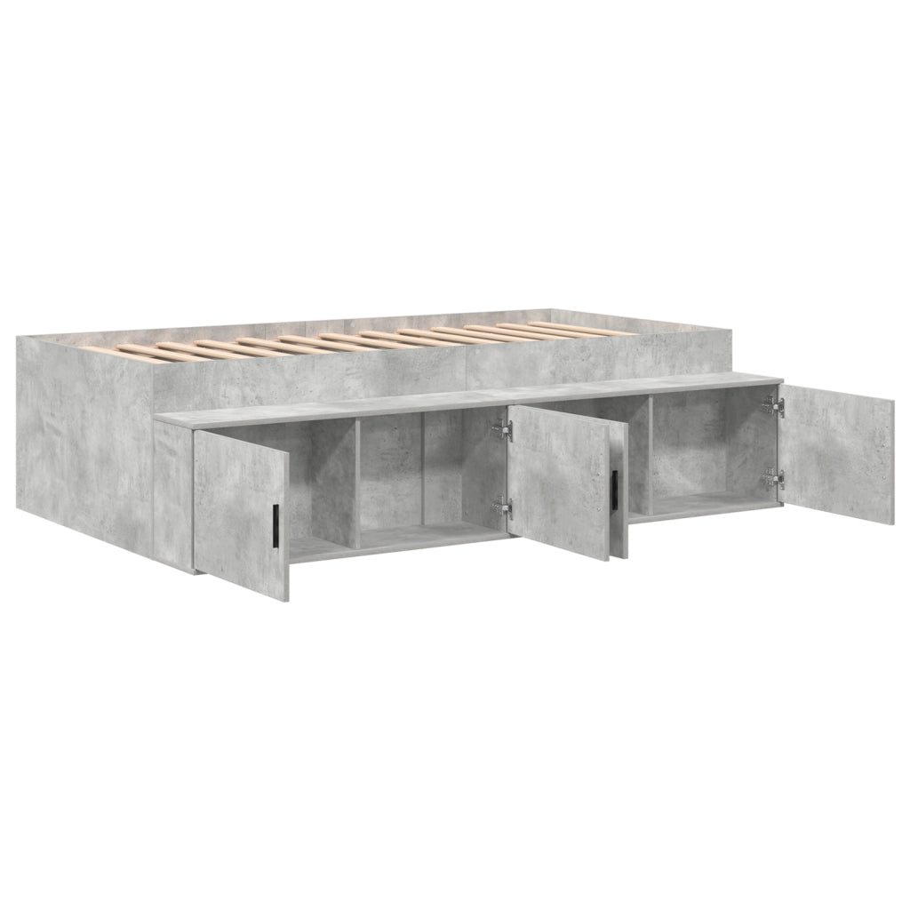 Rete letto Grigio cemento 75x190 cm