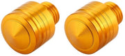 Specchio retrovisore universale per motocicletta - Acciaio dorato - Viti a spinta - Migliora la visibilità - Adatto per diverse modelli di moto
