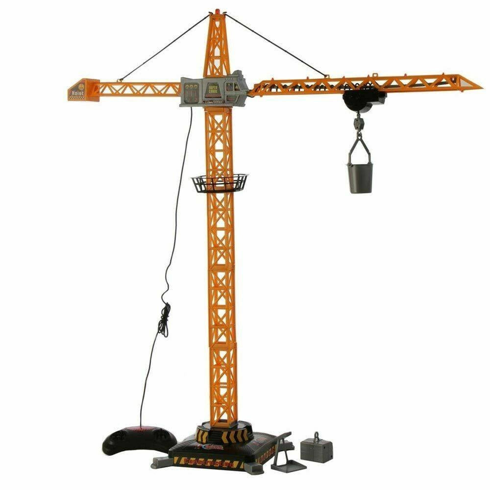 Trade Shop - Gru Filoguidata Carrello Movibile E Cabina Rotante 80cm Giocattolo -
