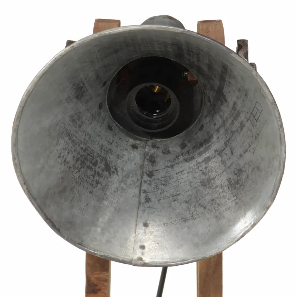 vidaXL Lampada da Scrivania 25 W Argento Vintage 23x13x52 cm E27