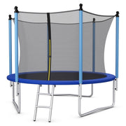 Tappeto elastico da esterno 244cm per bambini e adulti, Tappeto elastico per saltare con rete di sicurezza