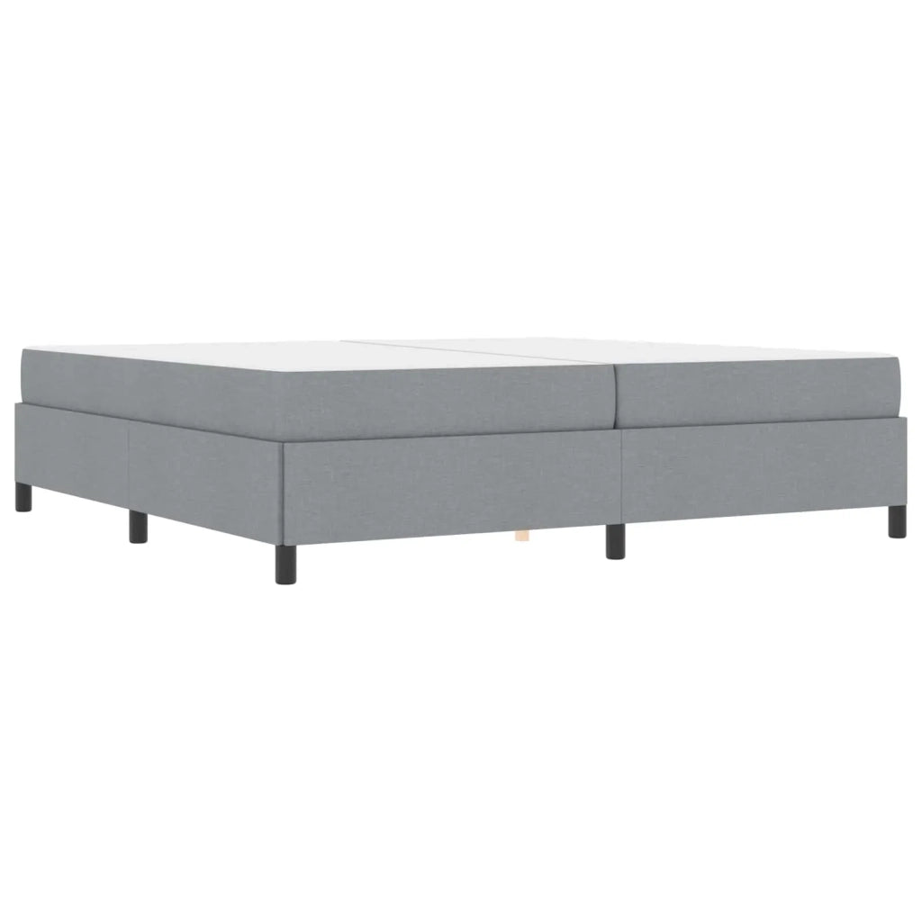 Letto a molle con materasso Grigio chiaro 200 x 200 cm Tessuto 3398885