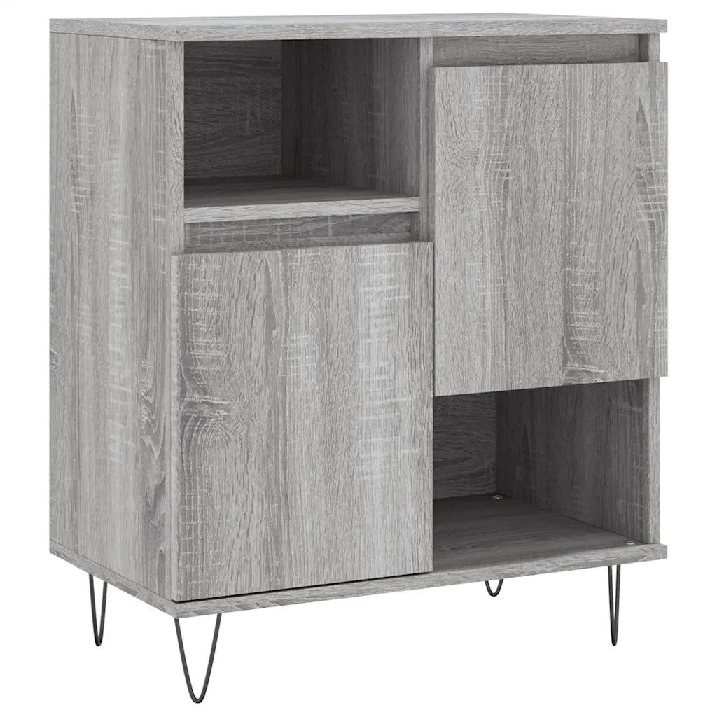 Credenza | Madia | Buffet da pranzo | Armadio da pranzo Grigio Sonoma 60x35x70 cm in Legno Multistrato