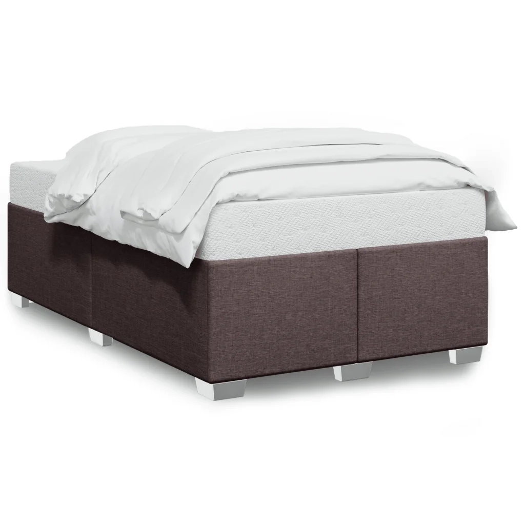 Giroletto senza Materasso Marrone Scuro 80x200 cm in Tessuto