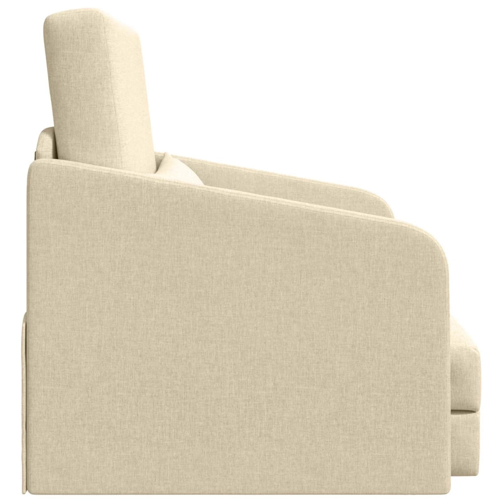 Divano letto Crema 65 x 80 x 83 cm Tessuto 4106643