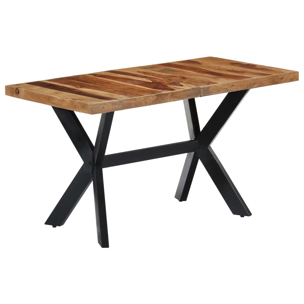 Tavolo da Pranzo 140x70x75 cm in Legno Massello di Sheeshamcod mxl 70553
