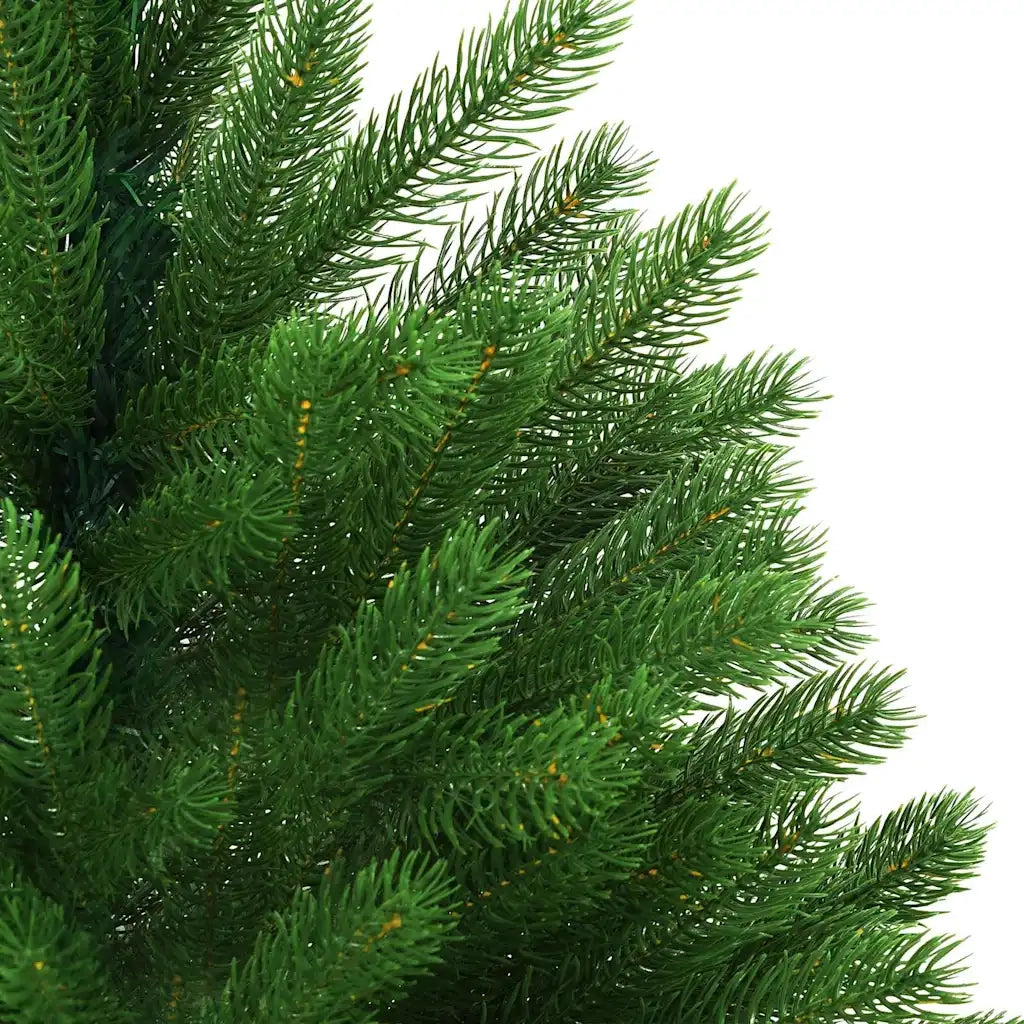 Albero di Natale Preilluminato con Palline Verde 120 cm 3077639