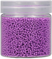Kralen ronde 2mm per 10000 pezzi in scatola da 110 gram, 12/0 kralen glasici piccoli per la realizzazione di gioielli orecchini bracciali collane (blu viola)