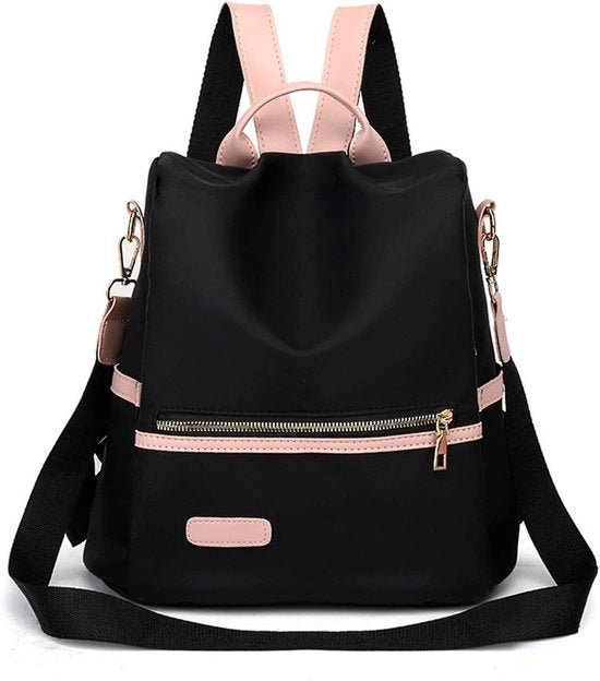 Borsa da Spalla Impermeabile in Nero per Scuola, Lavoro e Viaggi - Design Elegante
