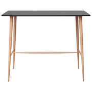 Tavolo da Bar Nero 120x60x105 cm