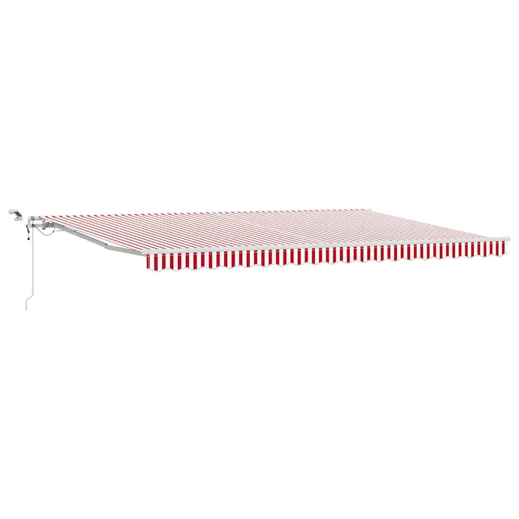 Tenda Retrattile Rosso e Bianco 500 × 350 cm 3331496