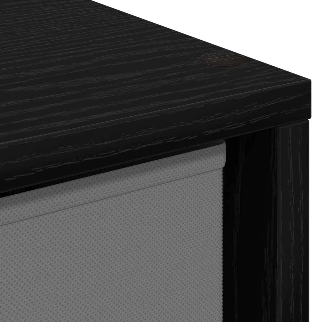 Credenza con cassetto Rovere Nero 35 x 32 x 99,5 cm 8000565