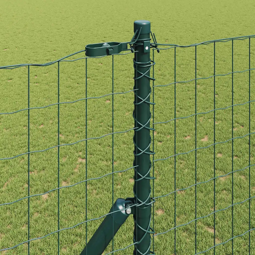 Recinzione da Giardino | Recinzione con Posto Verde 1,5 x 10 m Acciaio e PVC