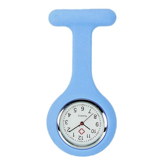 Orologio di Cura in Silicone - Chiusura Robusta con Broche - Orologio per Infermieri - Idoneo per l'igiene e Resistente - Leggero e Facile da Pulire - Orologio per la Cura