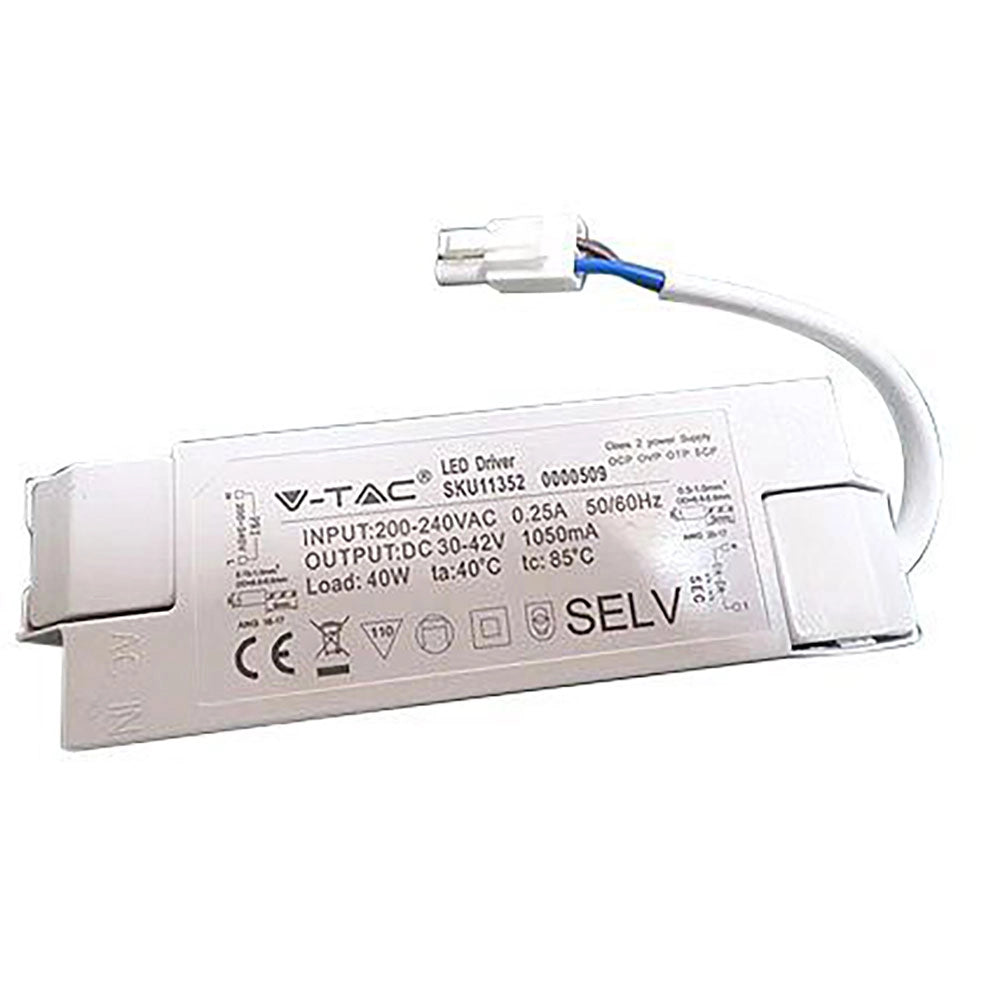 1pz alimentatore per pannelli led 40w - ac:200-240v - 1050 ma (ip20) cod:ferx.8068694nlm