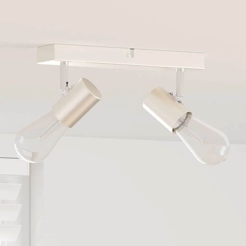 Faretto da soffitto Nichel 26 x 6,5 x 11,5 cm Metallo CFW4045197