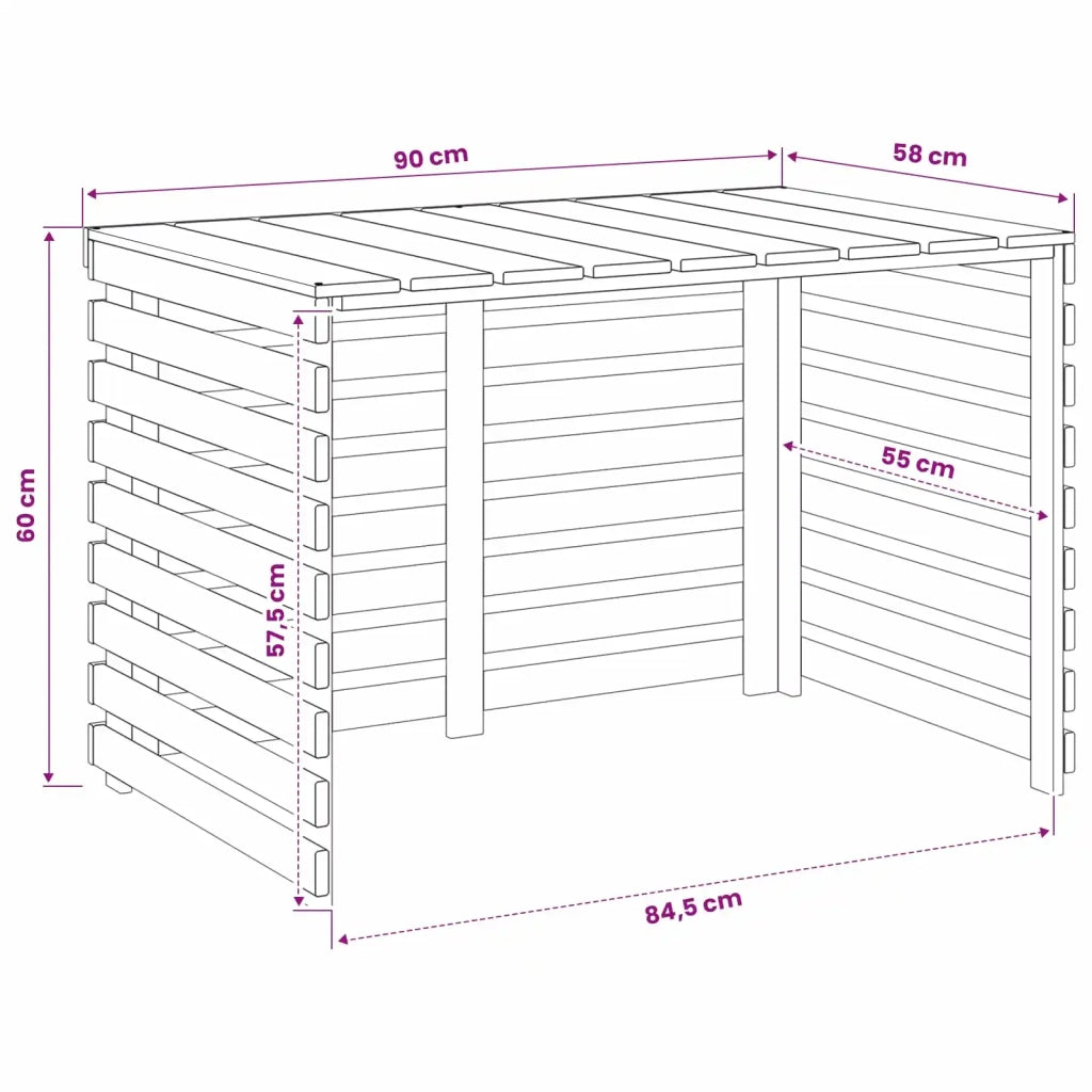 Copertura per condizionatore d'aria 90 x 58 x 60 cm 42042322