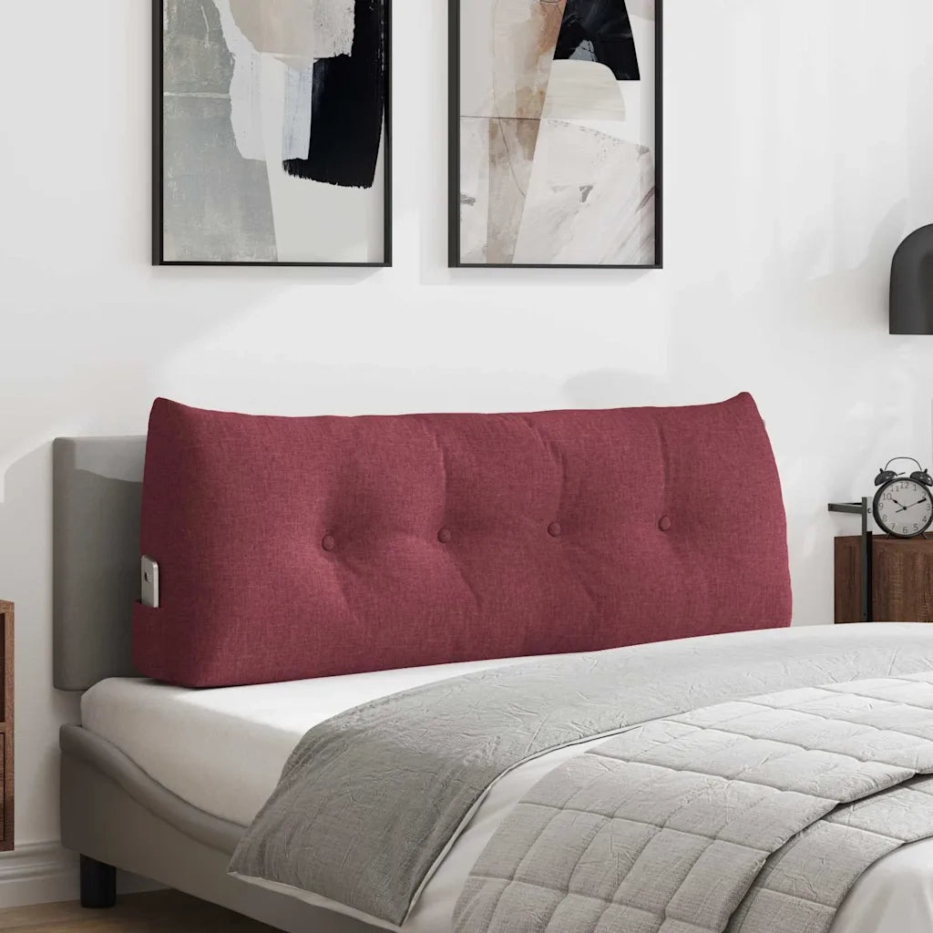 Cuscino per Schiena | Cuscino dorsale Rosso Vino 120 x 24 x 50 cm Tessuto