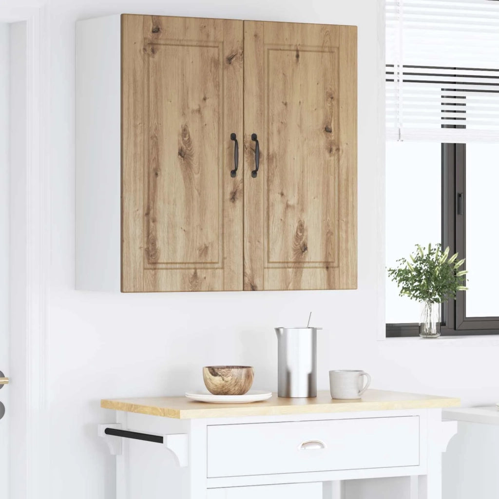 Armadietto a muro PORTO Rovere artigianale 80 x 31 x 80 cm