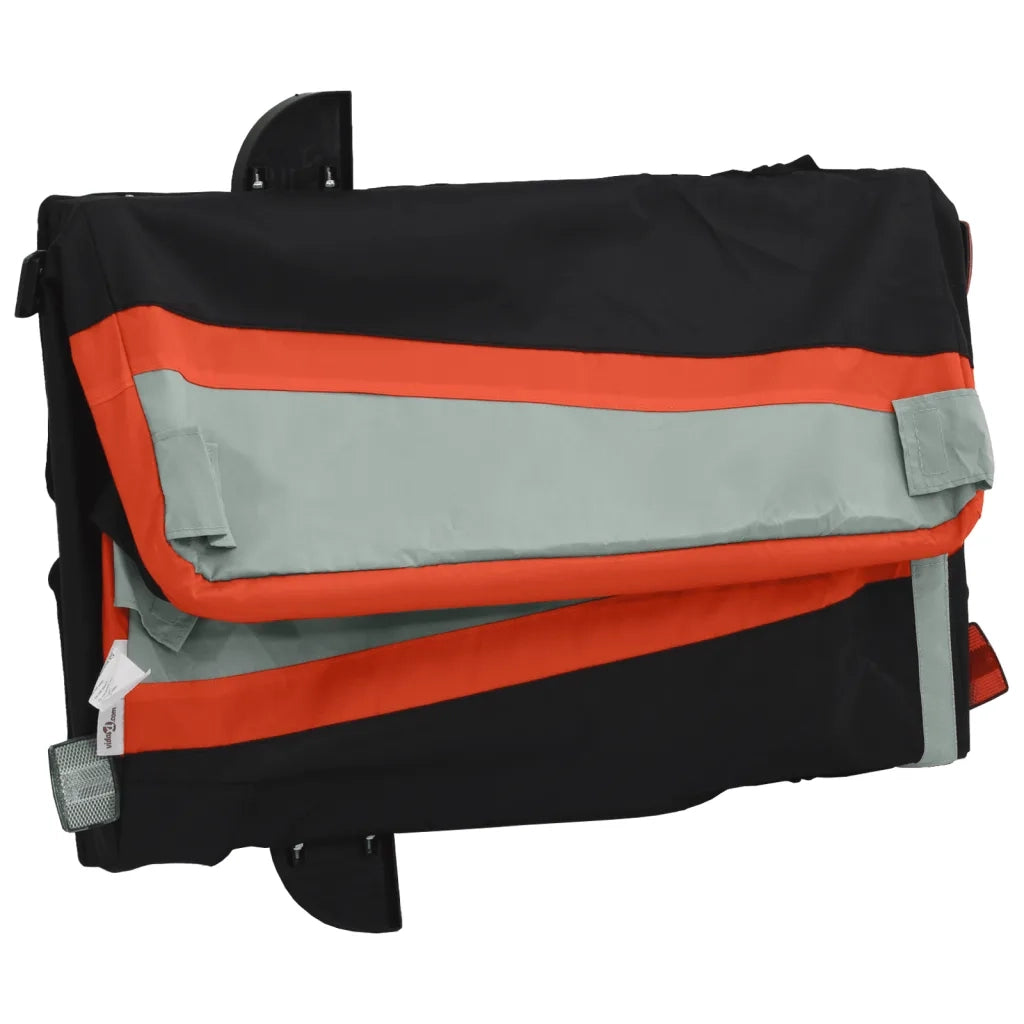 Rimorchio da Bici Nero e Arancione 45 kg in Ferro CFW6264372