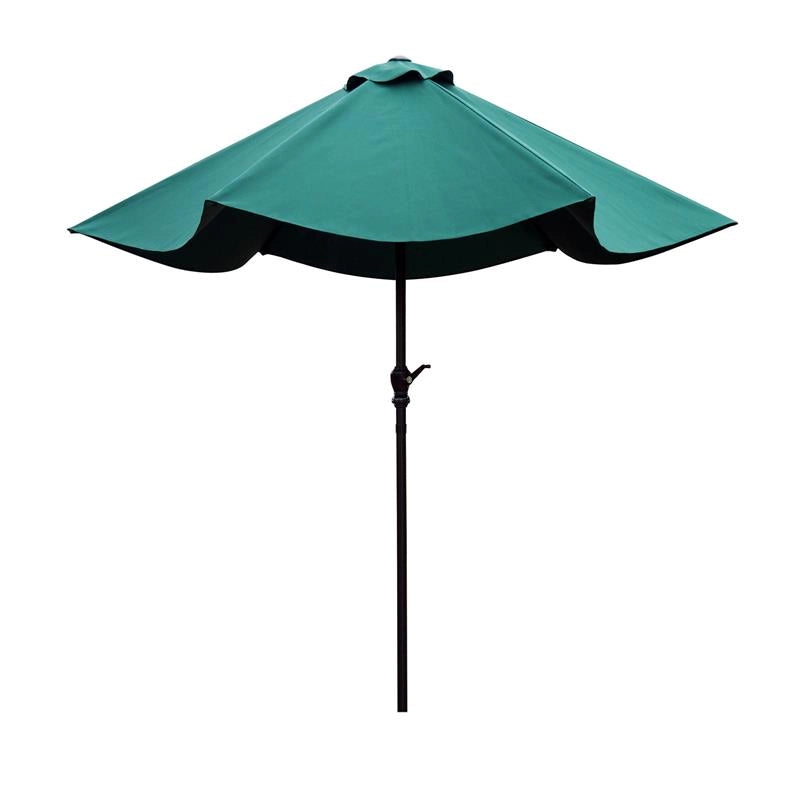 OMBRELLONE DA GIARDINO 2.7 × 2.35 M INCLINABILE ALLUMINIO E POLIESTERE VERDE
