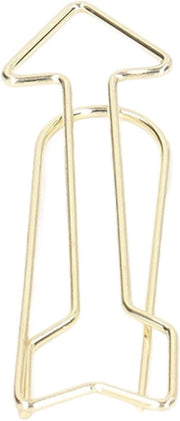 Pianificatore Premium - Clip per pianificatore 100 pezzi per ufficio e scuola con paperclip dorato con design a freccia