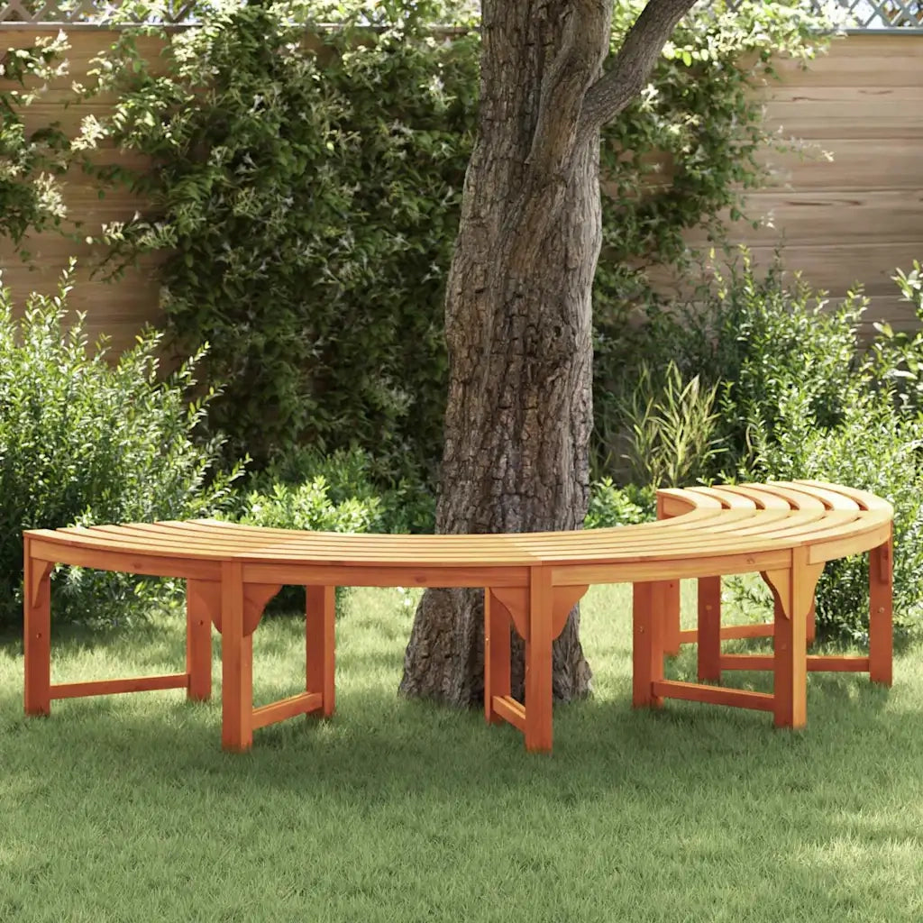 Panchina per Alberi Naturale 160 x 80 x 45cm 4108061