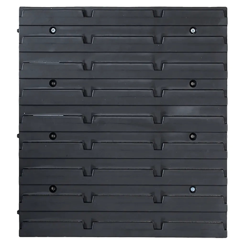 Kit Contenitori 141 pz con Pannelli a Parete Rosso e Nero