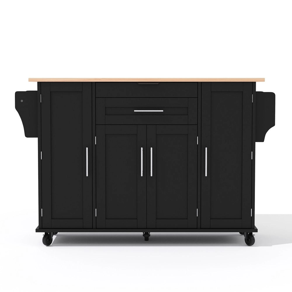 Isola Cucina con Piano Allungabile e Cassetto ¨C Xylo ¨C 120x45 cm, Legno