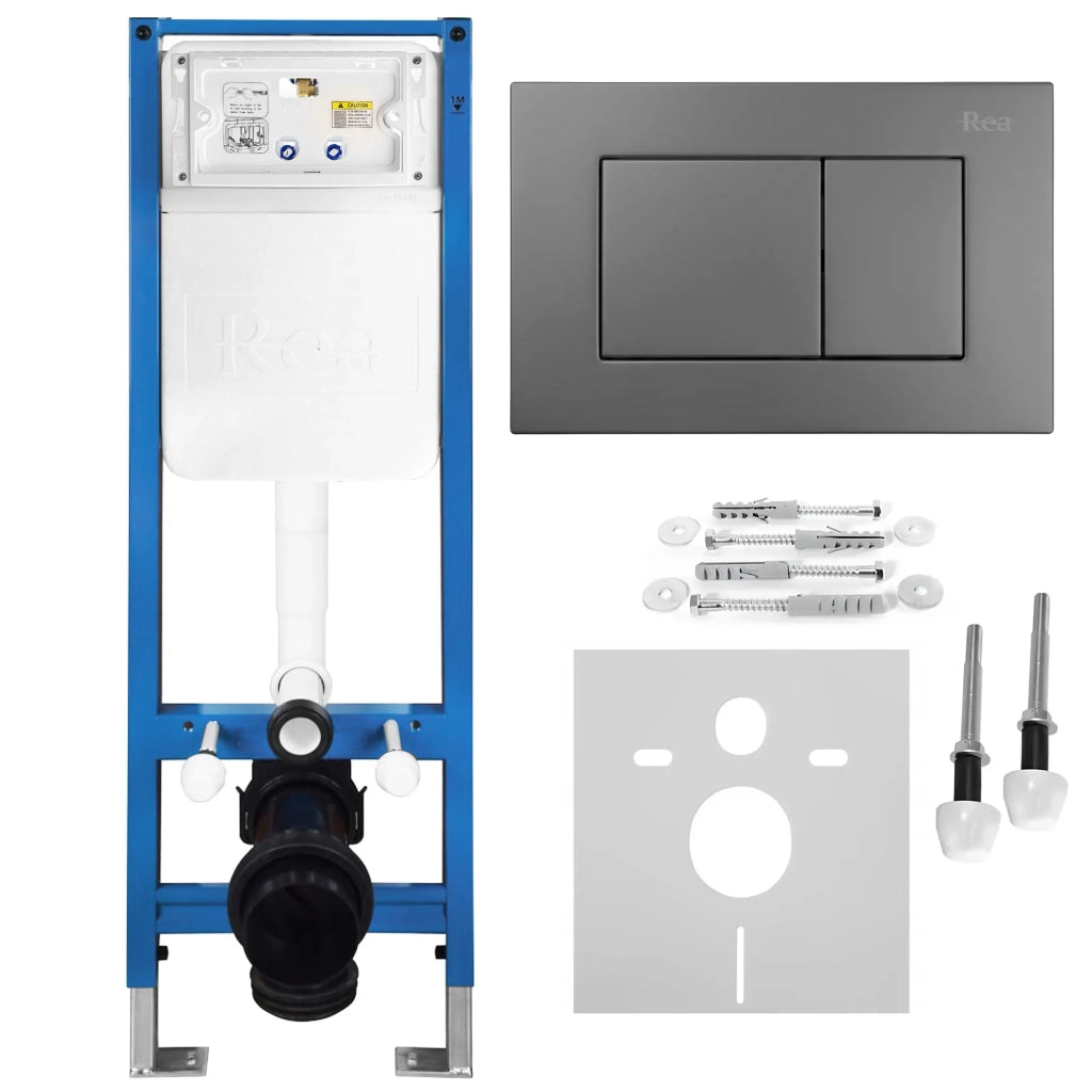 Set Telaio Da Incasso Per Wc Slim 024n Con Pulsante J Titan