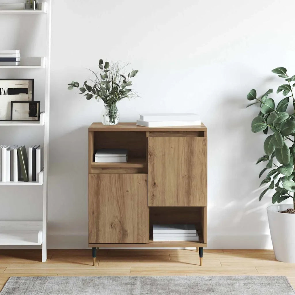 vidaXL Credenza rovere artigianale 60 x 35 x 70 cm Legno multistrato