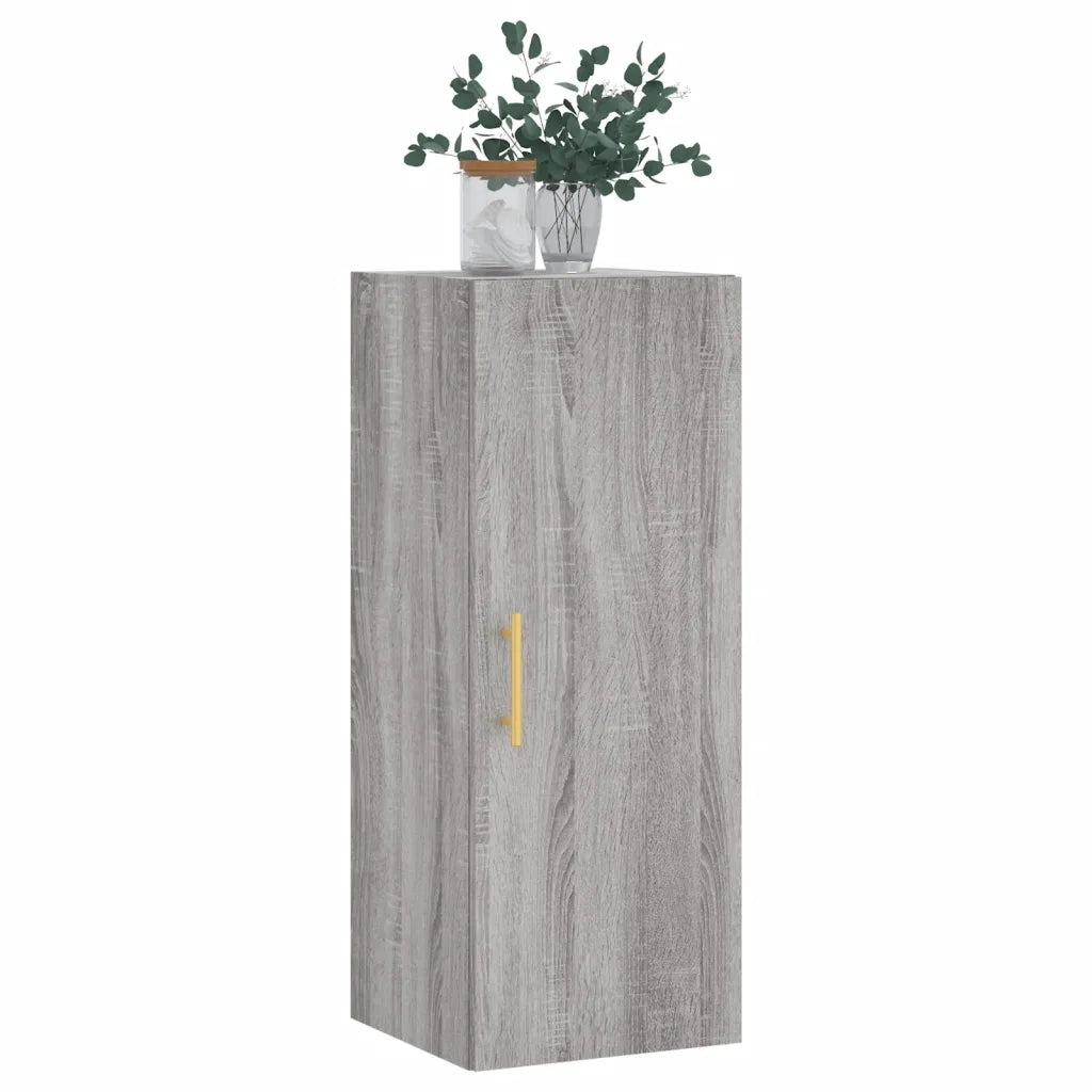 Mobile a Parete Grigio Sonoma 34,5x34x90 cm 828850