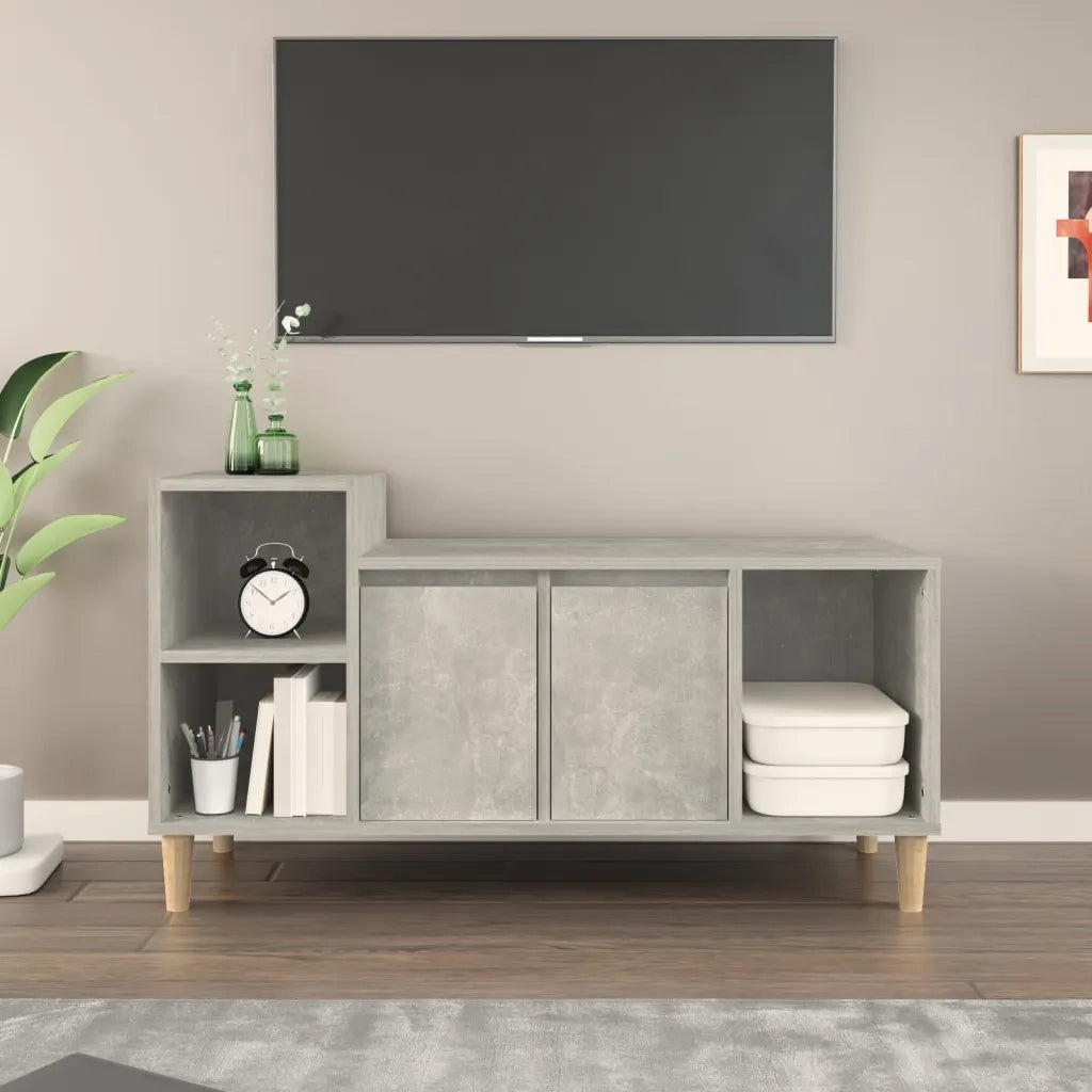 Mobile per TV Grigio Cemento 100x35x55 cm Legno Multistrato 821176