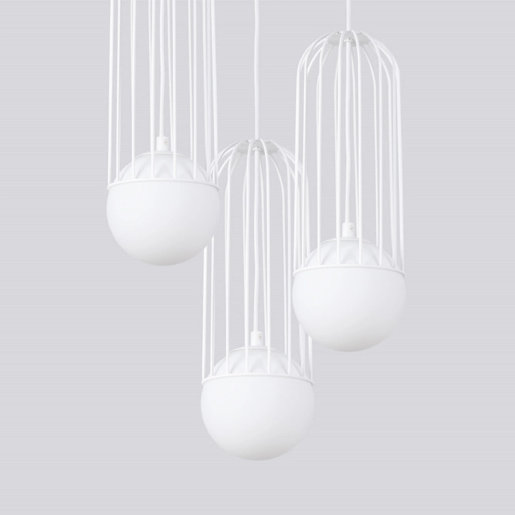 Lampada a sospensione GELIDA tripla bianca 3xG9 Pure Lume
