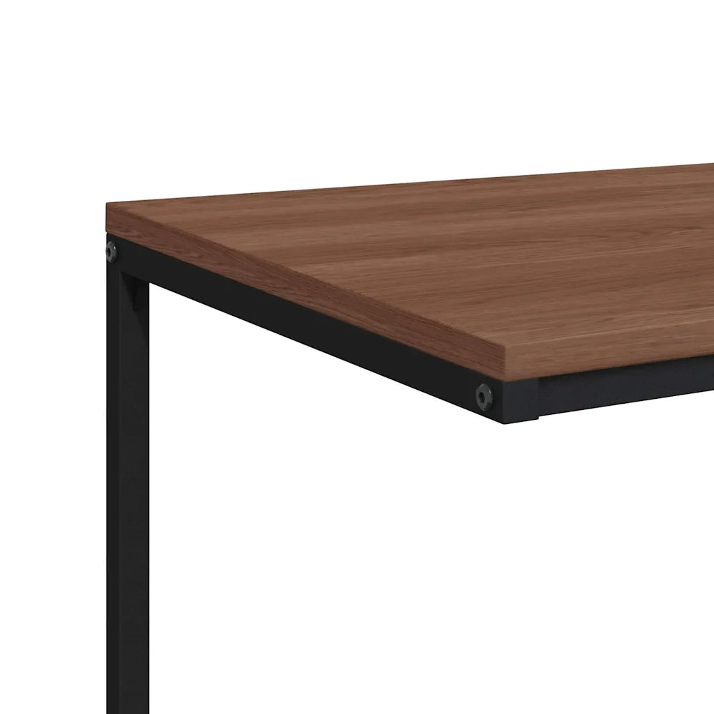 Tavolino da Salotto Nero 55x35x66 cm in Legno Multistrato cod mxl 62766