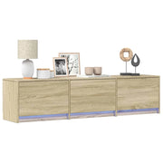 Mobile TV | Armadietto TV | Mobile Porta TV con led Sonoma 165 x 34 x 40 cm Legno multistrato