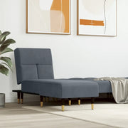 Chaise Longue in Velluto Grigio Scuro 352809