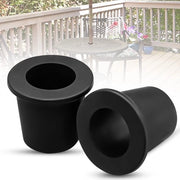 Adattatore per ombrello esterno - Tappo per ombrello a rullo - Stabilizzatore in silicone - Adatto per fori di tavolo da 2-2,5 pollici - 2 pezzi - Flessibile e elastico - Standard per ombrelli esterni