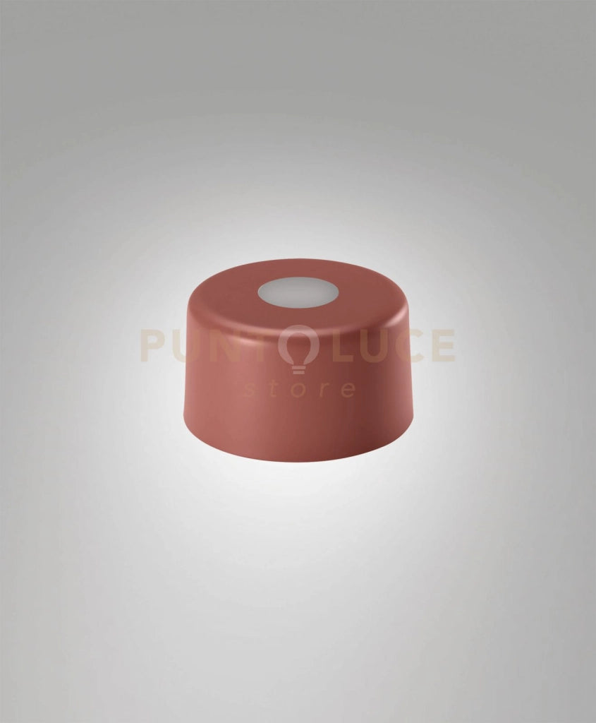 3804-57-375 DIFFUSORE/PARALUME IN METALLO COLORE ROSSO MATTONE D.15CM H.9CM PER KIT LUCI 8W