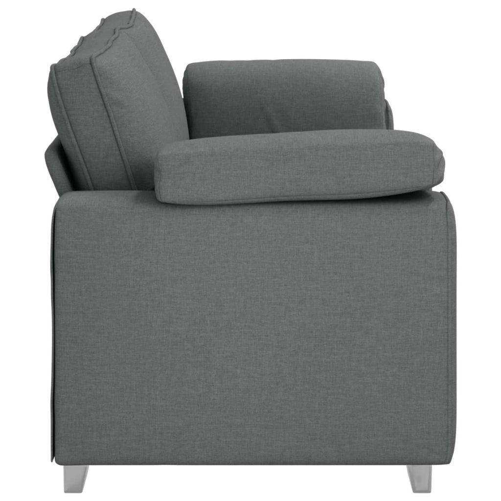 Divano 3-Persone Grigio scuro 220 cm Tessuto 4105238
