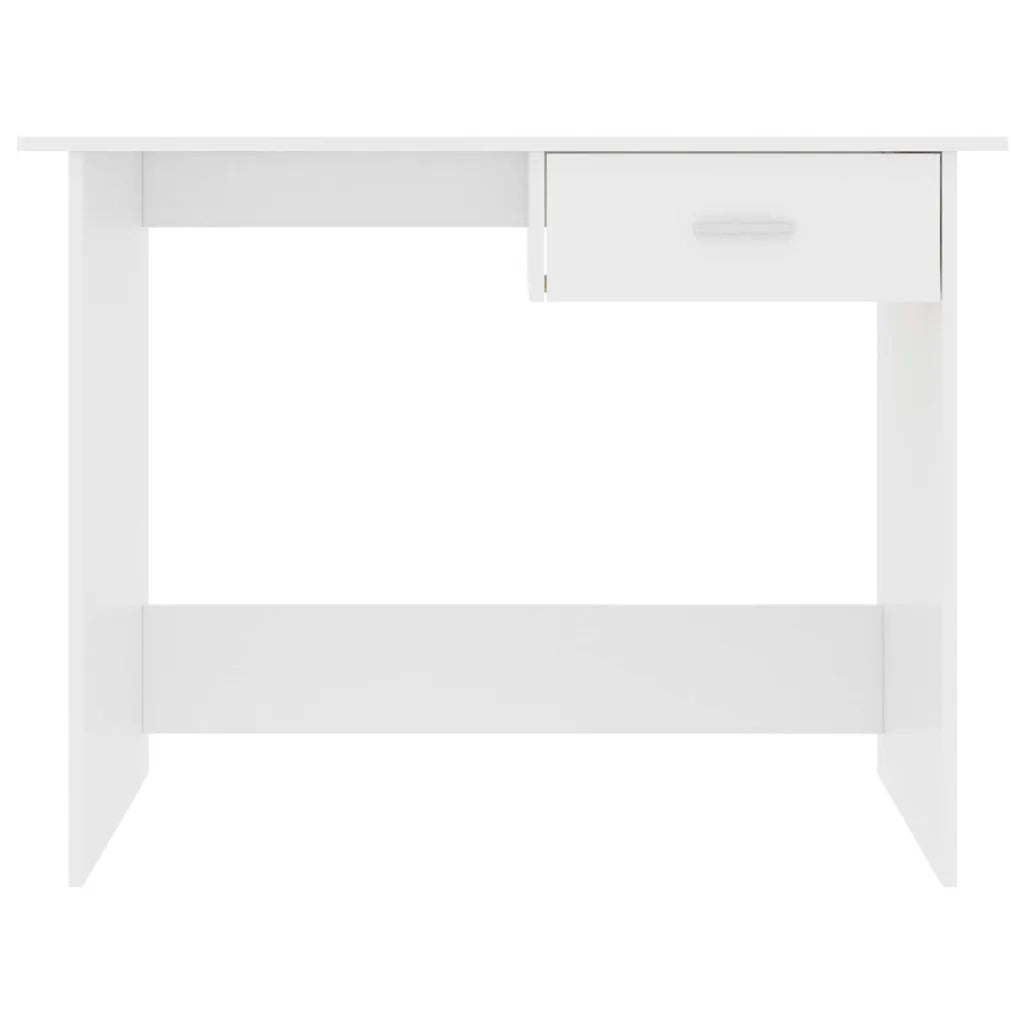 Scrivania Bianca 100x50x76 cm in Legno Multistrato 800549