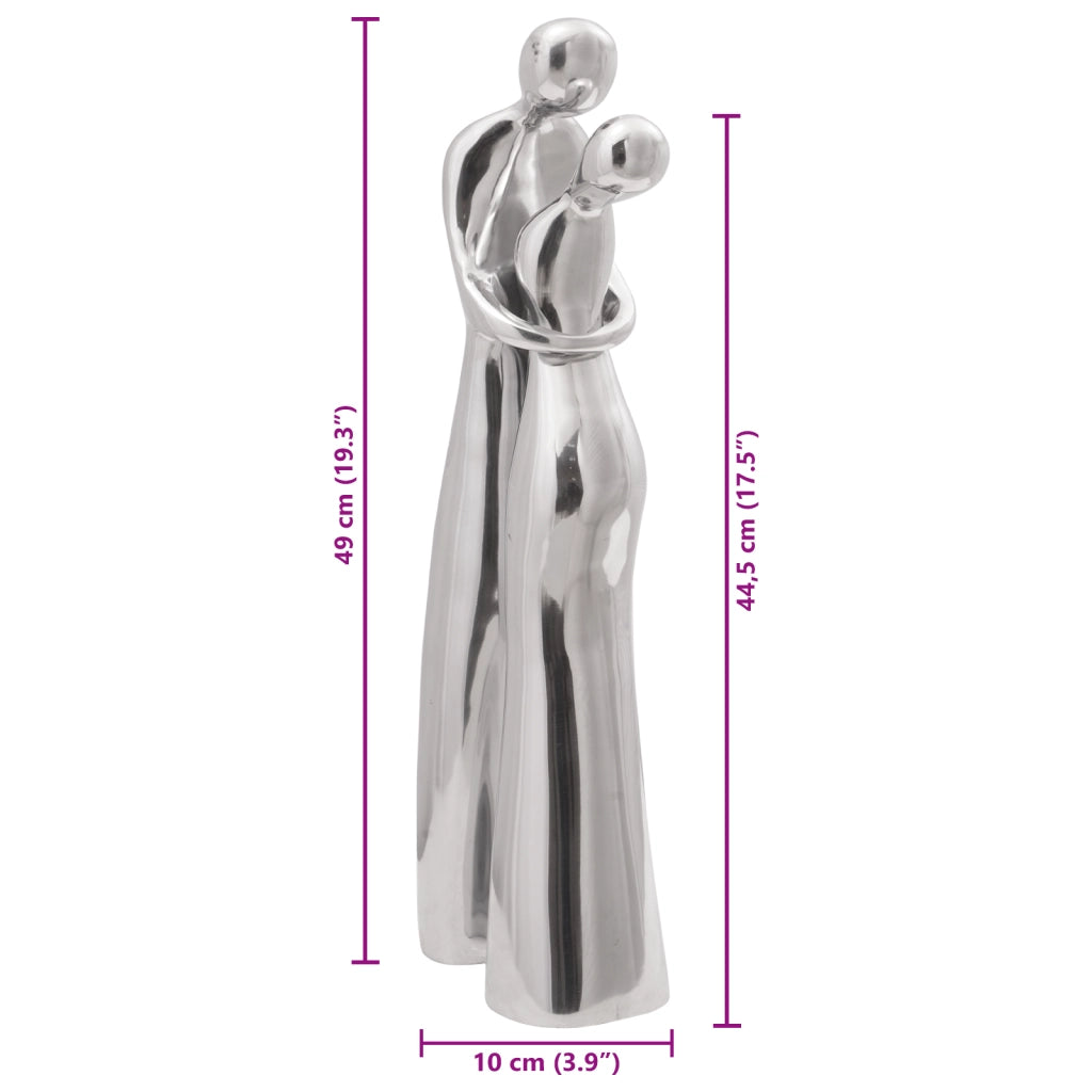 Scultura Argento 10x16x49 cm Alluminio