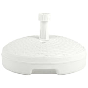 Base Ombrellone-Supporto per ombrellone per Sabbia/Acqua 20L Bianca Rattan in Plastica