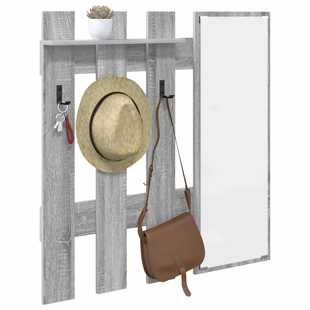 Appendiabiti a muro Grigio Sonoma 100 x 10 x 100 cm CFW3534708