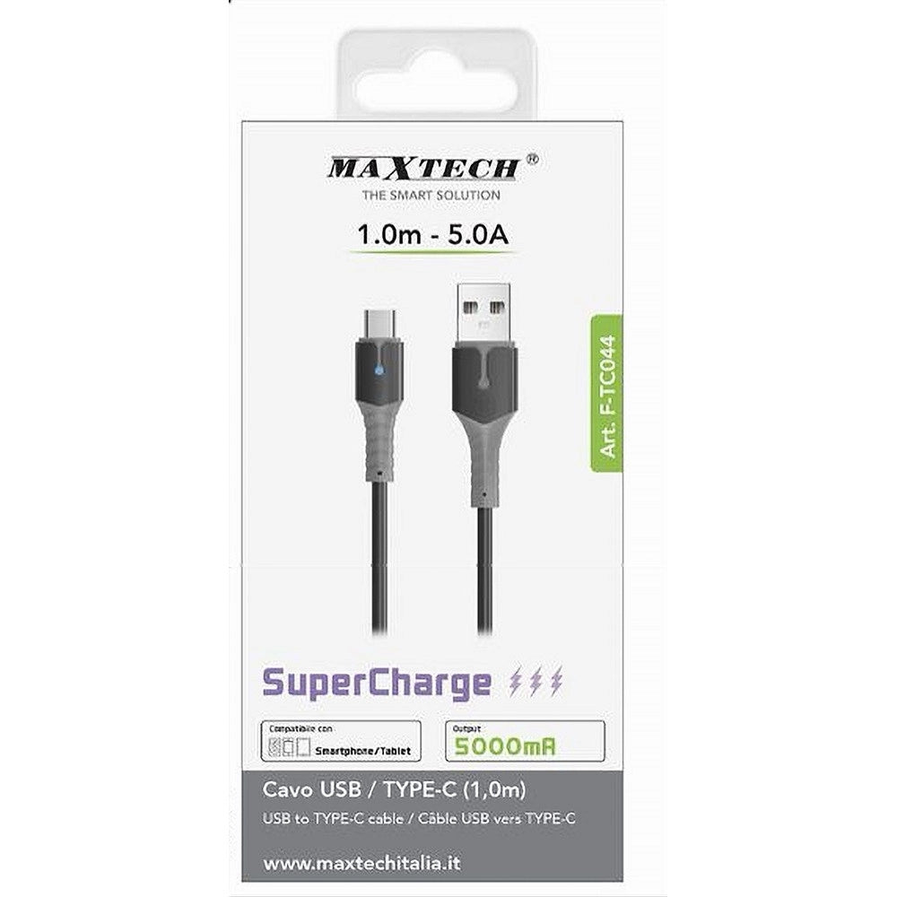 Trade Shop - Cavo Usb A Type-c 1 Metro 5 A Supercharge Ricarica Dati Smartphone Tablet F-tc044 -