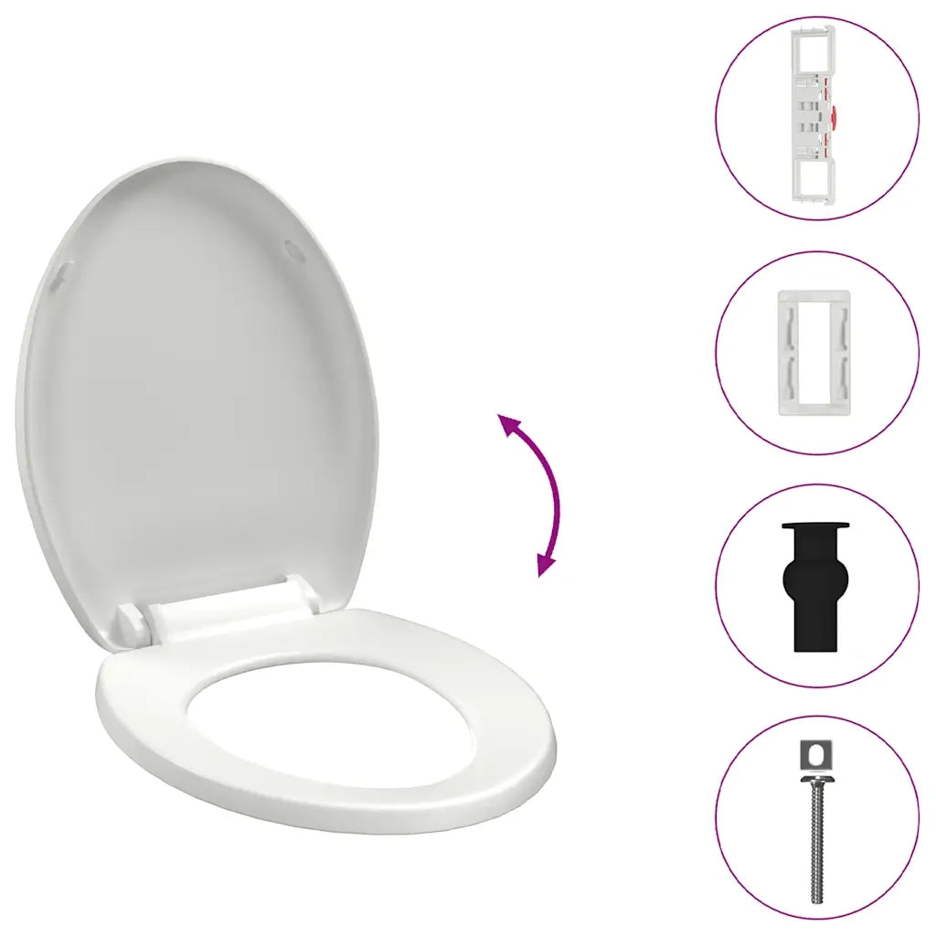 Copriwater Ammortizzato a Sgancio Rapido Bianco CFW6126815