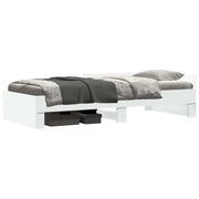 Letto singolo | Letto per adulti | Struttura letto con testata Bianco 80 x 200 cm
