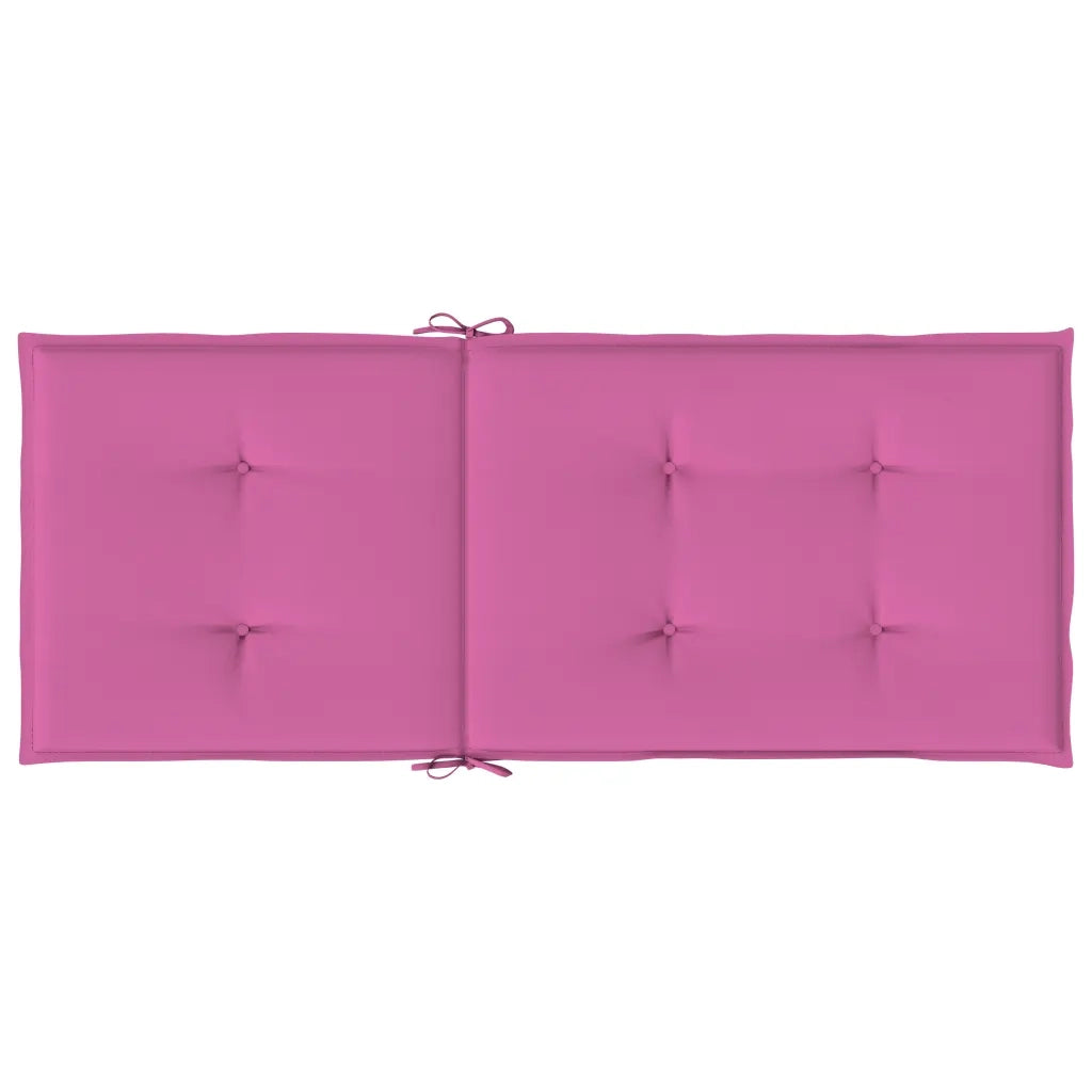 Cuscini per Sedia con Schienale Alto 6pz Rosa in Tessuto 361270