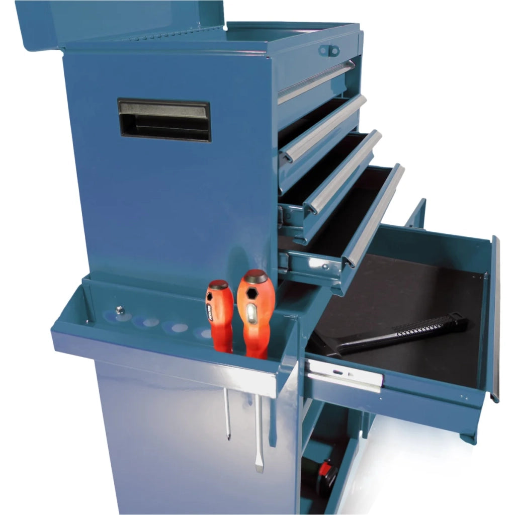 Carrello portautensili con attacco S10, colore blu